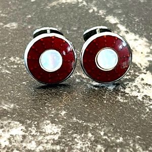 B II Designer Sterling Silver Cufflinks